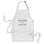recyclable not equal to recycled aprons