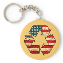 Recycle America Keychain