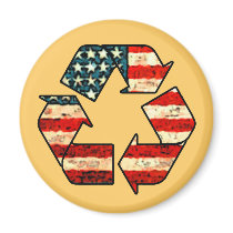 Recycle America Refrigerator Magnet