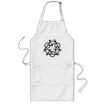 Recycle Bicycle Logo Symbol Aprons