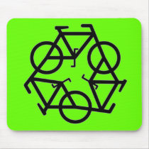 Recycle Bicycle Logo Symbol Mouse Mat
