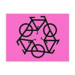 Recycle Bicycle Logo Symbol Postcards