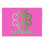 ReCycle Bicycling Art Products Greeting Card