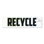 Recycle bumper stickers