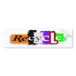 RECYCLE bumper stickers