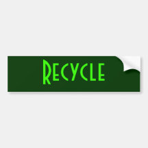 Recycle Bumper Sticker