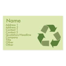 Recycle - Business Business Card Template