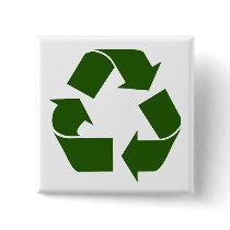 Recycle Pinback Buttons