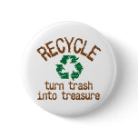 Recycle Pinback Button