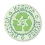 Recycle Earth Day Gear Fridge Magnets