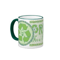 Recycle Earth Day Gear Coffee Mugs