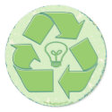 Recycle Earth Day Gear stickers