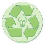 Recycle Earth Day Gear stickers