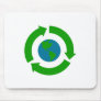 Recycle Earth Logo Design Mouse Mat