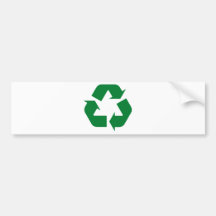 Recycle Ecology Products & Designs! Bumper Sticker