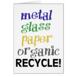 Recycle! Ecology products! Greeting Card