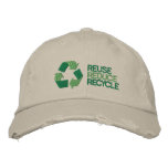 Recycle Environment Awareness Embroidered Baseball Caps