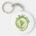 Recycle environmental concerned keychain