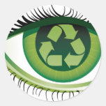 Recycle Eye Round Stickers