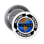 Recycle For Earth Day Pin