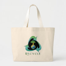 Recycle for Mother Earth Tote Bags