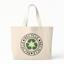 Recycle Green Ceter Logo Bags