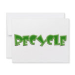 Recycle green design! invitations
