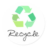 Recycle! Green designs for Ecology! Sticker