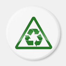 Recycle Green Eco Friendly Save Earth Fridge Magnets