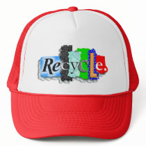 RECYCLE" TRUCKER HATS