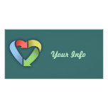 Recycle Heart -colour photo cards