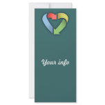 Recycle Heart -colour rack cards