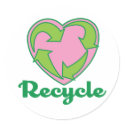 Recycle Heart stickers