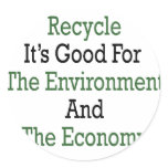 Recycle It's Good For The Environment And The Econ Sticker