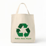 Recycle Logo Canvas tote bag