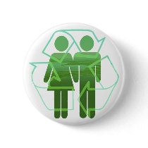 Recycle Pinback Buttons