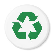 Recycle Products & Designs! Refrigerator Magnets