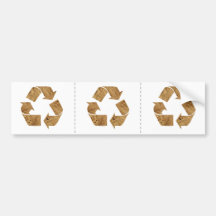 Recycle, Recycling Sign Bumper Sticker