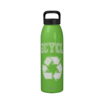 Recycle Reduse Reuse Symbol Drinking Bottle