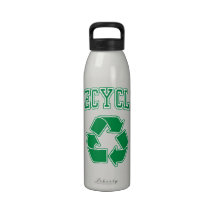 Recycle Reduse Reuse Symbol Reusable Water Bottle