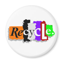 Recycle Refrigerator Magnets