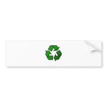 Recycle & Reuse Symbol - Save The Planet Bumper Stickers