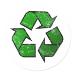Recycle & Reuse Symbol - Save The Planet stickers