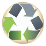 Recycle Round Sticker