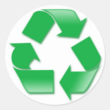 Recycle Round Stickers