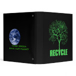 Recycle "save our planet" vinyl binders