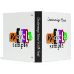 Recycle.simple. T-shirts and Gifts Binders