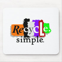 Recycle.simple. T-shirts and Gifts Mousepad
