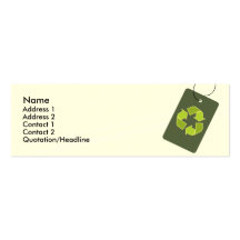 "Recycle" Skinny Profile Card Business Card