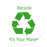 Recycle stickers